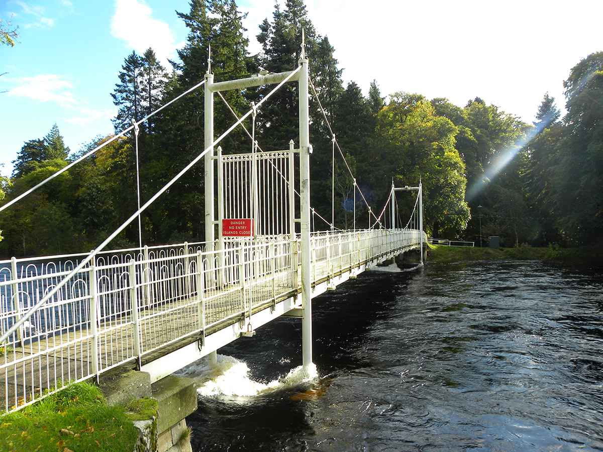 Ness Islands bridge, Inverness
