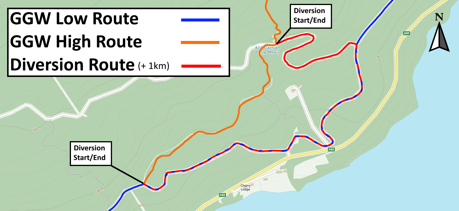 Route Diversion - North of Fort Augustus