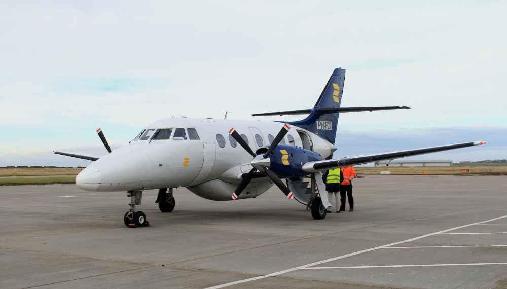Photo of plane at Wick airport