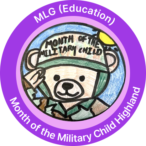 Month of the Military child Highland logo