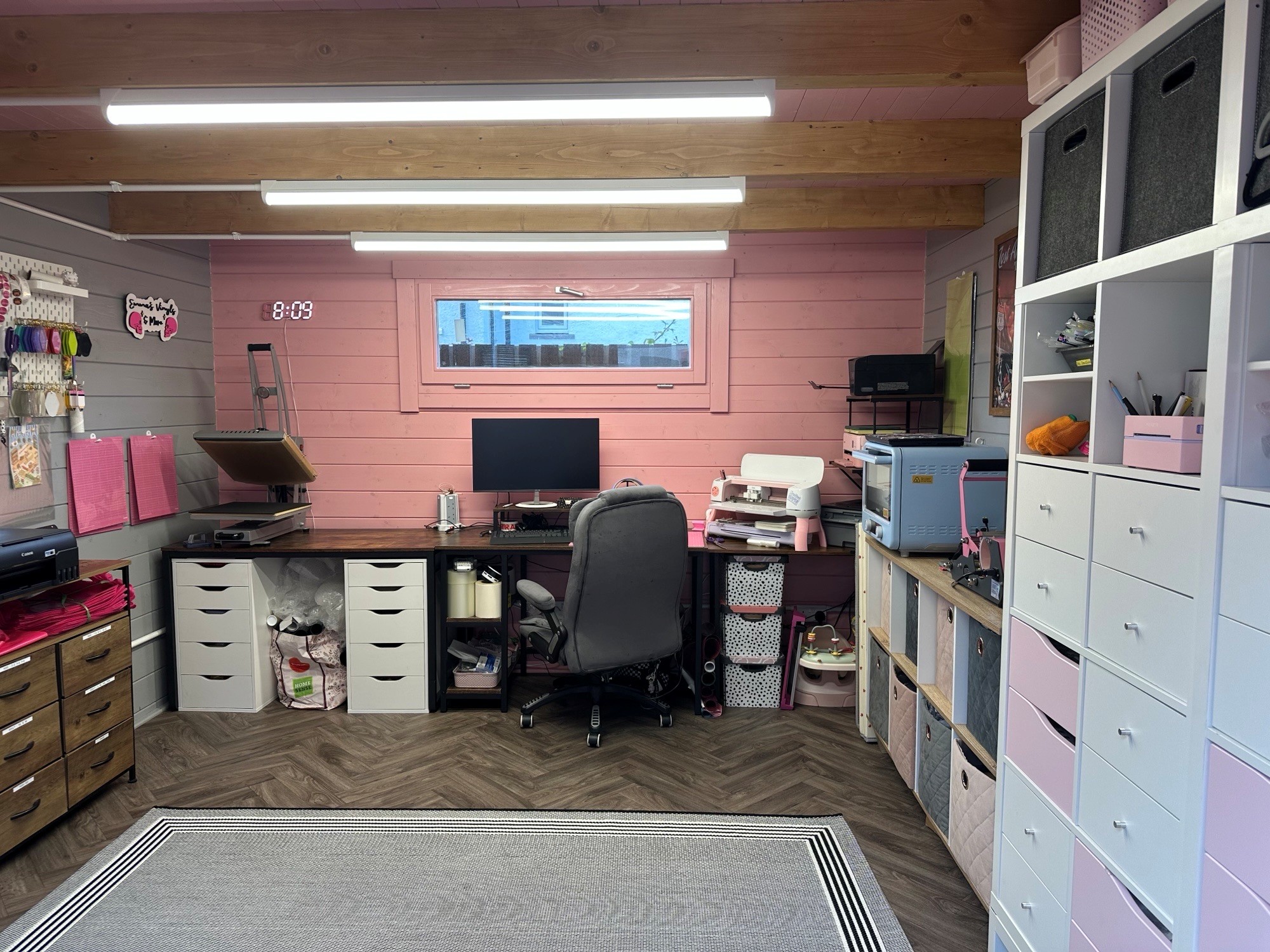 Interior of garden workshop