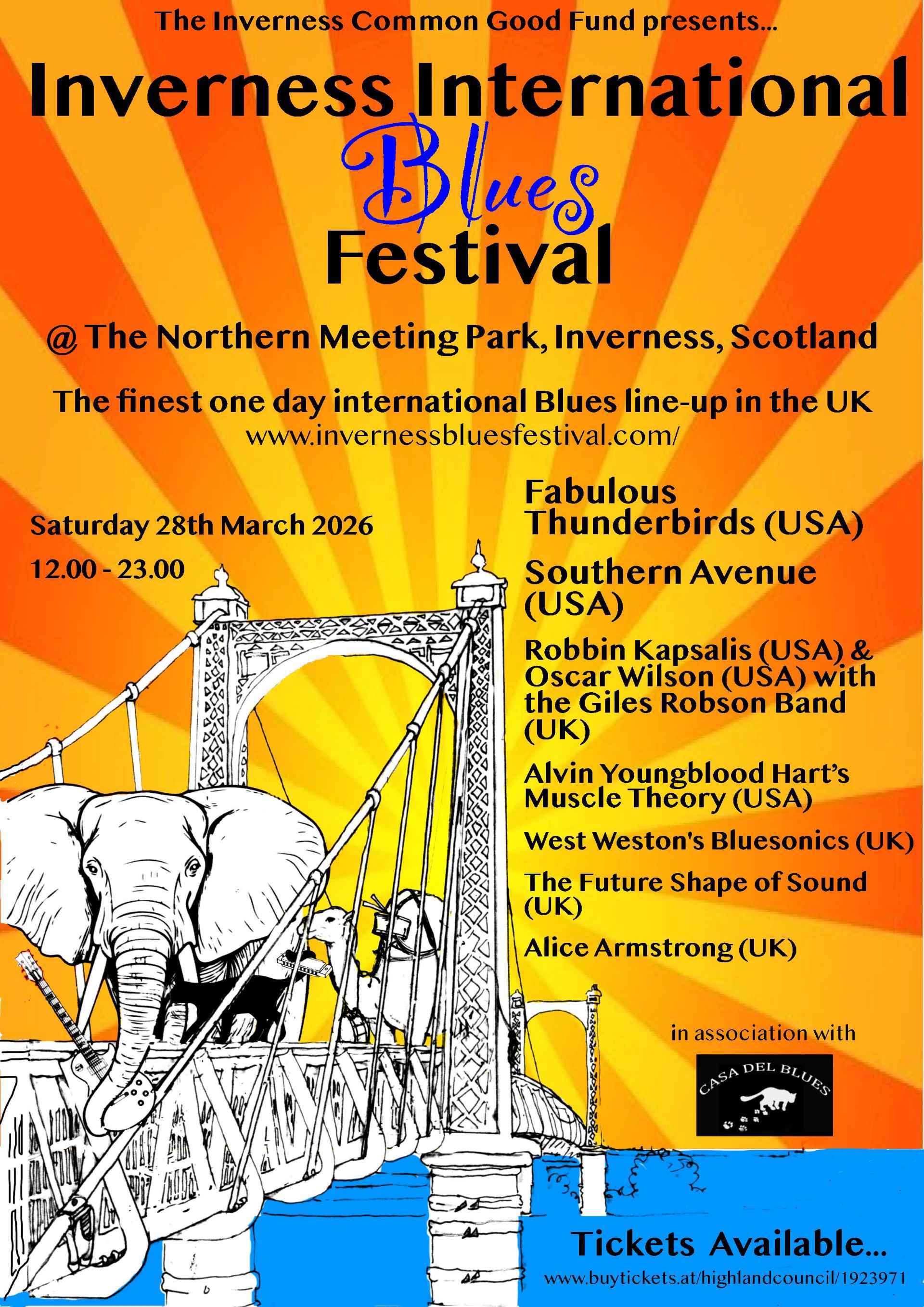 Inverness International Blues Festival poster